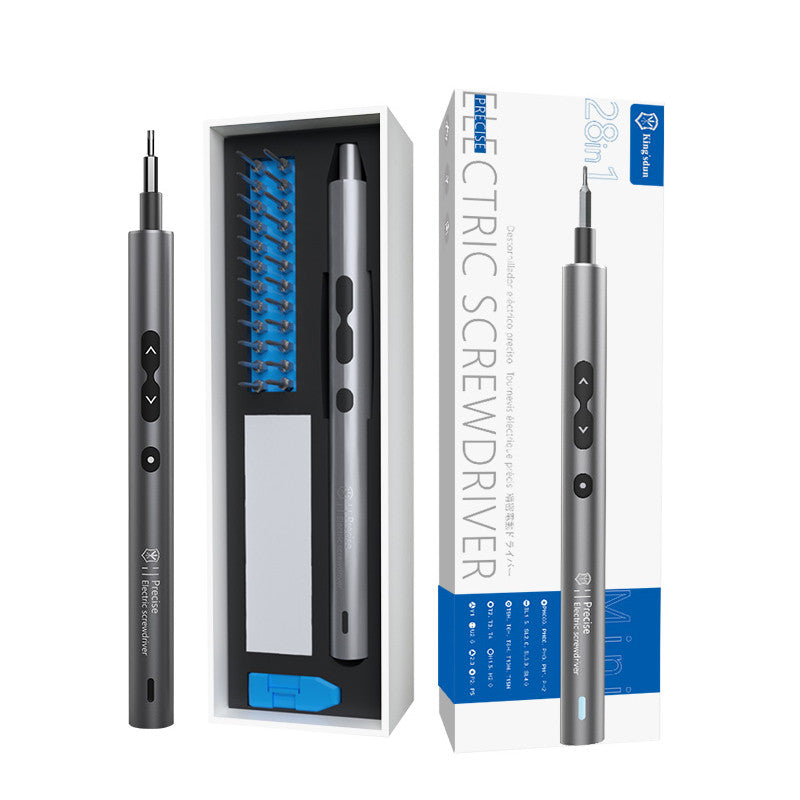 Destornillador Eléctrico Recargable 28 en 1 – Set Mini de Precisión para Hogar