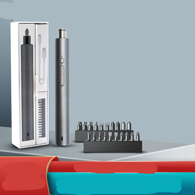 Destornillador Eléctrico Recargable 28 en 1 – Set Mini de Precisión para Hogar
