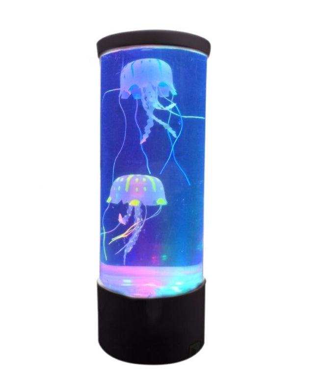 Lámpara de acuario de medusas LED Luz de noche — Lámpara decorativa de mesa alimentada por USB