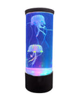 Lámpara de acuario de medusas LED Luz de noche — Lámpara decorativa de mesa alimentada por USB