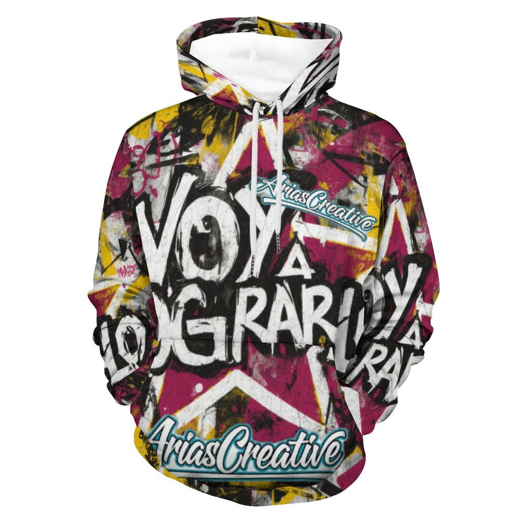 Sudadera con capucha “VOY A LOGRARLO” – Edición Limitada AriasCreative (230gsm, Sublimación)