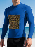 DTF 200gsm Men's Long-Sleeve Surfing Top(Front Printing)