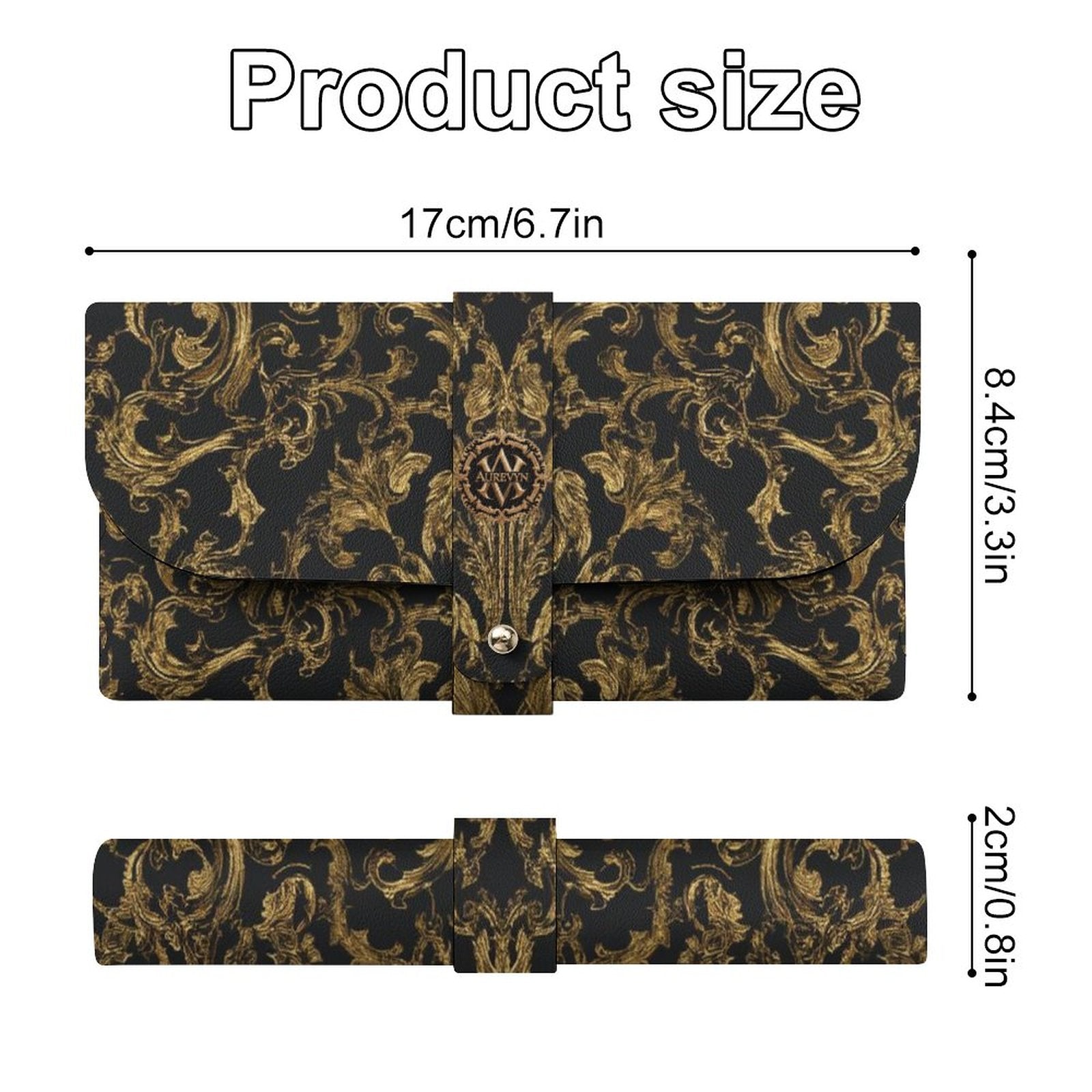 Descripción del producto (Estuche de gafas de cuero PU) AUREVYN