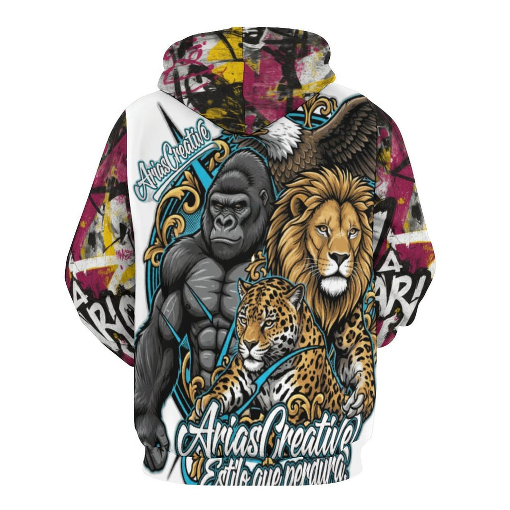 Sudadera con capucha “VOY A LOGRARLO” – Edición Limitada AriasCreative (230gsm, Sublimación)